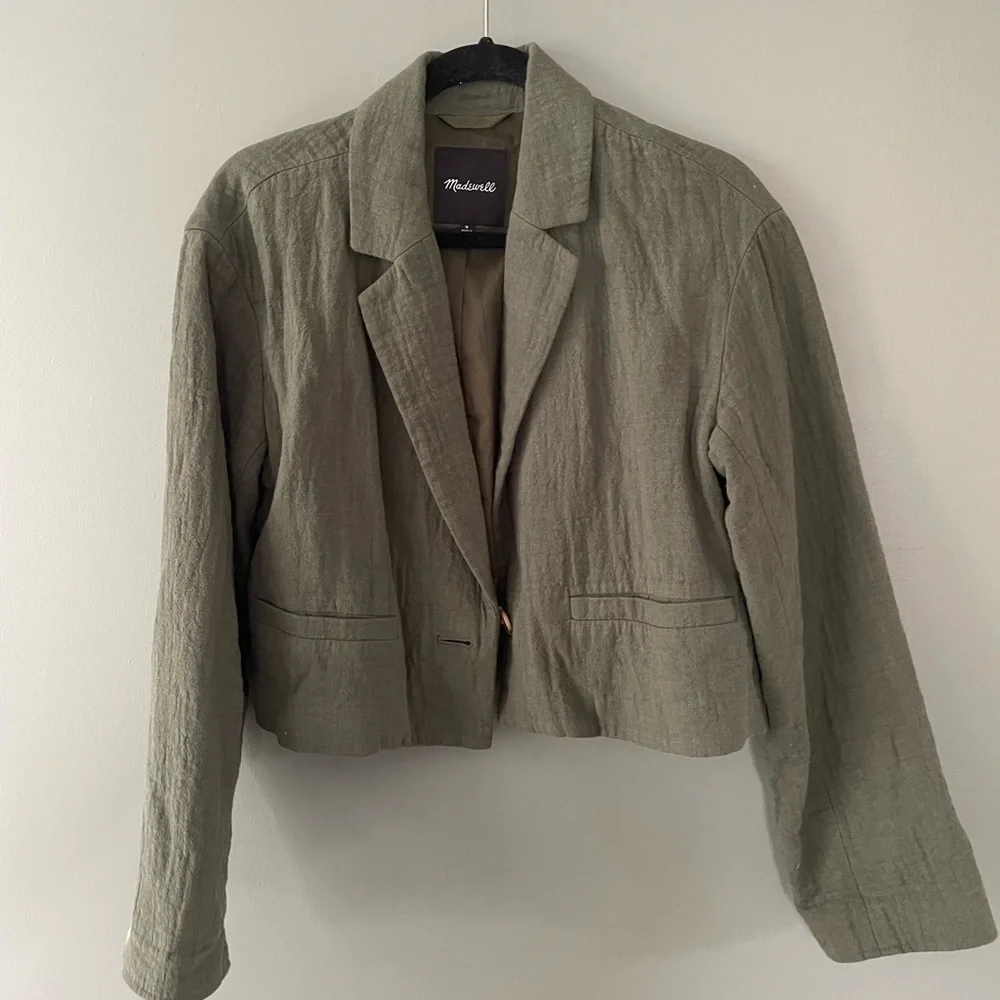 Madewell cropped blazer - Picture 6 of 6